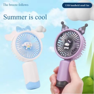 The 2025 New Mini Portable Cartoon Design, <b>Battery</b>-rechargeable, USB <b>5v</b> Electric Air-cooled Fan, Single-use - Product Image 3
