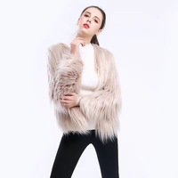 Veste lumineuse LED en fausse fourrure pour femme, idéale pour Halloween, Noël, festivals de musique, avec lumières clignotantes