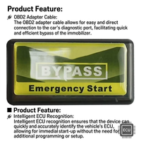 Dispositif de Démarrage d'Urgence FIAT OBD2 Plug and Play 12V Outil de Diagnostic Réparation Automobile Démarreur Anti-Immobilisation
