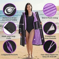 Robe de change imperméable et coupe-vent personnalisée pour adultes unisexes, pour les surfistes