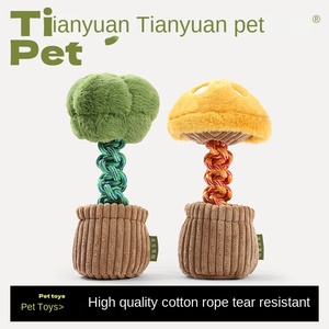 Jouets écologiques de haute qualité pour chiens de compagnie Conception de légumes créatifs avec nœuds de corde de réduction du bruit Caractéristiques résistantes aux embouts - Product Image 4