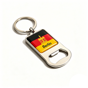 Europäische Stadt-Wahrzeichen Hrvatska Spanien Danzig <span class=keywords><strong>Berlin</strong></span> Touristen-Souvenir Metall Bierflaschenöffner Schlüsselanhänger - Product Image 4