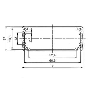 Caja de Aluminio Extruido EBM IP65 para Inversor, Disipador de Calor Anodizado para PCB, Caja de Aluminio Extruido para Instrumentos - Product Image 6