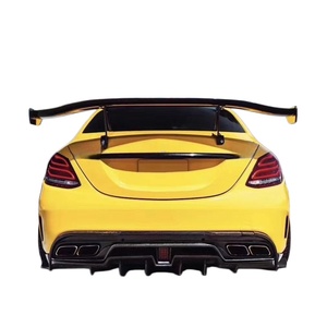 เหมาะสำหรับรถ C-Class C63 Coupe ที่ได้รับการปรับแต่งด้วยสปอยเลอร์หลังคาร์บอนไฟเบอร์ IMP แบบ High Tail Wing พร้อมตัวรองรับแบบเดี่ยว - Product Image 1
