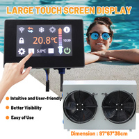 Refroidisseur d'eau intelligent personnalisé pour le bain Refroidisseur d'eau Piscines plongeantes froides 3hp 5hp 7hp 10hp Récupération de l'eau froide en option Bac à glace avec application