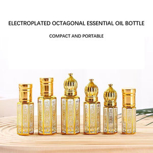 Vente en gros 3ml 6ml 10ml RecyclableSmall Rouleau de musc doré de Dubaï sur verre Mini vaporisateur de parfum Rouleau d'huile essentielle sur bouteille - Product Image 6