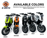 Moto électrique 1500W, 16 pouces, moteur Quanshun, 65 km/h, cadre en acier carbone, double frein à disque, amortisseur hydraulique, télécommande, OEM
