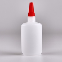 Bouteille en plastique vide de 100 ml avec buse de distribution pour colle et pigment, impression de logo personnalisée, pour le reconditionnement