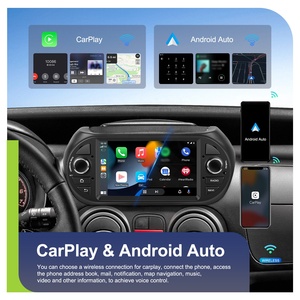 Podofo 4 + 64GB 7 ''cho Fiat fiorino 2008 2016 Android đài phát thanh xe hơi 2 DIN không dây Carplay/Android tự động GPS Wifi FM RDS ai DSP BT EQ - Product Image 3
