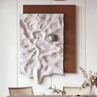 Panneau mural en bois sculpté en 3D sur mesure, fait main, œuvre d'art contemporaine, décoration d'hôtel