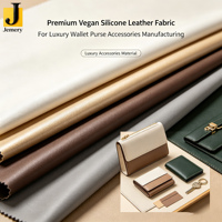 Matériau en cuir silicone doux au toucher Jemery pour porte-cartes de portefeuille, petites articles en cuir OEM