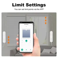 Motor Inteligente WiFi para Persianas Enrollables, Batería Recargable con Panel Solar, Compatible con Tuya Smart Life, Google Home y Alice