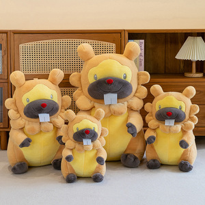 Peluches de dessins animés de haute qualité, grande poupée castor à dents, coussin de sommeil, cadeaux de Noël pour enfants, poupées de dessins animés - Product Image 2