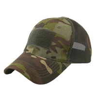 Gorras de béisbol de lona de 6 paneles al por mayor para hombre, diseño de camuflaje, parche de bandera personalizable, gorra de polo táctica, gorras de camionero a la moda