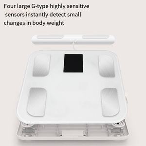 Nouvel arrivage Grande échelle d'affichage colorée Premium IMC Analyseur professionnel 8 électrodes balance de pesée de graisse corporelle intelligente médicale à domicile - Product Image 4