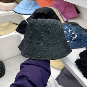 Sombreros de playa con protección solar de verano de alta calidad, sombrero de cubo personalizado desgastado de ala ancha de algodón Unisex - Product Image 4