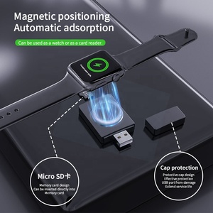 Xách tay <span class=keywords><strong>USB</strong></span> pluy và chơi đồng hồ thông minh từ sạc không dây cho iWatch với TF Bộ nhớ đầu đọc thẻ đồng hồ sạc - Product Image 3