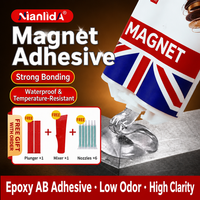 Adhésif structurel Nianlida 50 ml, adhésif époxy pour collage magnétique, fixation magnétique, facile à appliquer, -40 à 130 °C, transparent