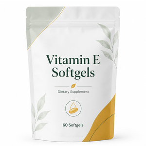 Vitamine E Naturelle Pure en Gros 100 UI Extrait de Tocotriénols 300 mg Gélules Molles Soutien Immunitaire Santé de la Peau Usage Adulte (Non destiné aux nouveau-nés) - Product Image 1