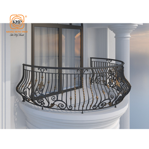 Barandilla de Balcón de Hierro Sólido para Escaleras, DIY, para Exteriores, Hierro Forjado KHP Premium Galvanizado Anticorrosión para Villa, Alta Calidad - Product Image 4