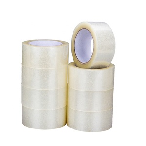 Yüksek kaliteli şeffaf akrilik tek taraflı BOPP su geçirmez ambalaj bandı 50mm X 50m Jumbo rulo <span class=keywords><strong>Sellotape</strong></span> karton sızdırmazlık için - Product Image 4