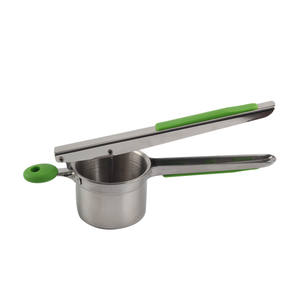 Presse-purée en acier inoxydable WELLWAY pour pommes de terre consistantes Presse-purée en métal - Product Image 1