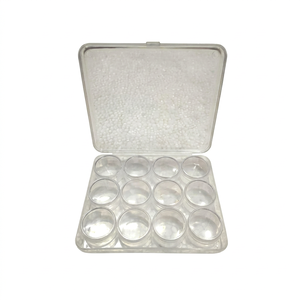 SUNTOOLS/STIPL Modèle 714B Kit de test de bijoux en plastique transparent avec poids pour balances à or, boîte en bois, mesure de la pureté des métaux - Product Image 1