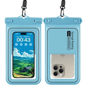 Funda Impermeable para Teléfono Móvil con Pantalla Táctil de PVC Esponjoso, Bolsa Seca Flotante para Natación con Cordón - Product Image 2