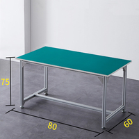Banc de travail antistatique en aluminium robuste pour usine, réparation de moteurs, ordinateurs, laboratoire et ligne d'assemblage