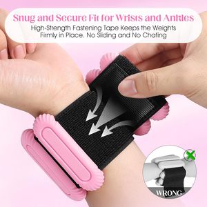 Adjustable Silicone Ankle Wrist <strong>Weights</strong> <strong>Set</strong> <strong>of</strong> 2 Wearable Fitness <strong>for</strong> Men <strong>Women</strong> Pilates Gym Workout Strength Training Equipment - Product Image 5