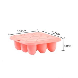 Moule à glaçons en silicone sans BPA pour la maison, avec couvercle, écologique, 9 cavités - Product Image 3