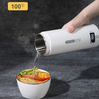 Bouilloires électriques portables tasse 500ML thé café bouilloire faire bouillir l'eau Stewable garder au chaud contrôle de température intelligent Mini bouteille thermo