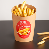 Boîte à Frites en Carton Jetable Imprimée Personnalisée pour Frites et Plats à Emporter