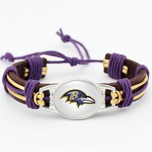 Pulseras de Cuero Ajustables al por Mayor de los 32 Equipos de la NFL, Pulseras de Equipos de la NFL - Product Image 6