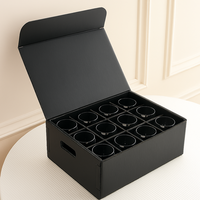 Boîte de séparation de bouteilles en plastique ondulé PP durable en nid d'abeille pour le stockage de la verrerie à vin Solution d'emballage personnalisée