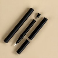Nouveau mini tube de stylo eyeliner cylindrique portable avec mécanisme à bille en acier à flux direct et pointe en feutre, personnalisation OEM/ODM