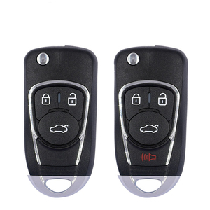 Keydiy KD Sub-Máy Thay Thế Chìa Khóa Xe <span class=keywords><strong>Shell</strong></span> Cho A22 Buick Mô Hình-ABS Chất Liệu 4 Nút Đen Gấp Trường Hợp Chính - Product Image 2