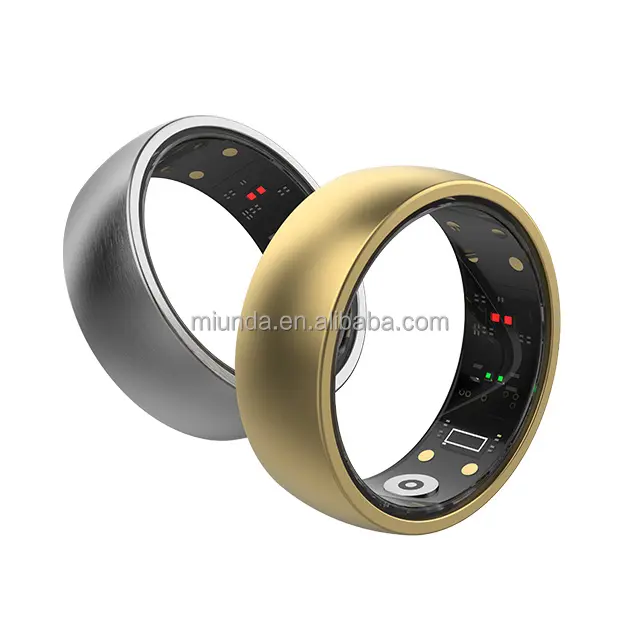 MIUNDA Custom logo digital watch electronic smart ring hand finger health sports temperature smart ring sleep monitor tracker