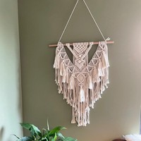 Bohême personnalisé tissé coton fait à la main décor à la maison grand macramé tapisserie tenture murale grand