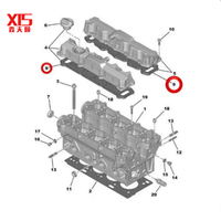 Nouveau couvercle inférieur de soupape de moteur OEM Peugeot pour 207 308 408 Sega 307 Elysee C2 Joint 0249C6