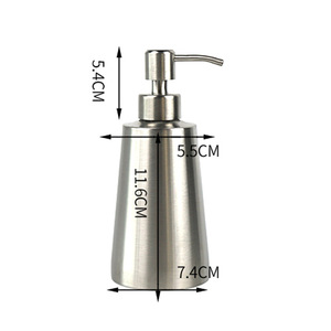 Venta al por mayor <span class=keywords><strong>de</strong></span> plata <span class=keywords><strong>de</strong></span> forma cónica <span class=keywords><strong>de</strong></span> la loción <span class=keywords><strong>de</strong></span> acero inoxidable <span class=keywords><strong>de</strong></span> <span class=keywords><strong>dispensador</strong></span> <span class=keywords><strong>de</strong></span> jabón líquido - Product Image 2