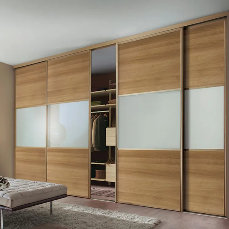 चीन निर्माता कस्टम ड्रेसिंग रूम सज्जित दीवार कोठरी सिस्टम आधुनिक बेडरूम वार्डरोब फिसलने दरवाजे लकड़ी में चलना कोठरी