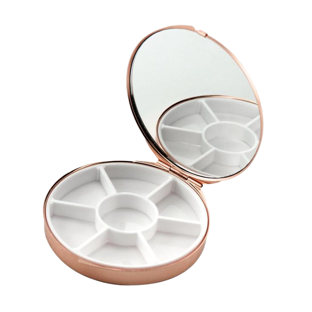 Storage Case Custom 7-Day Weekly Makeup Mirror with Pocket Small Medicine Boxes Packaging Packaging Plastic Box
