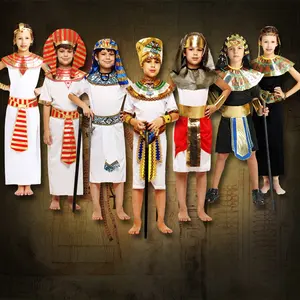 Костюм принцессы Фараона для девочек, карнавальный костюм в стиле древнего египетского Клеопатра для вечеринки на Хэллоуин