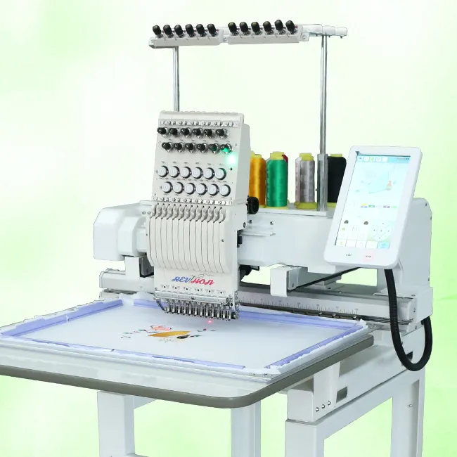 Лидер продаж, автоматическая вышивальная ткань с одной головкой, включая компьютеры, промышленная вышивальная машина
