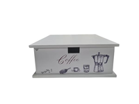 Tiroir porte-dosette de café personnalisé EUDR Support pour machine à café Boîte organisateur de dosettes et de capsules Boîte à dosettes de café en bois