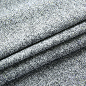 Venta al por mayor Otoño Invierno tejido 253gsm algodón poliéster tela de lana mezclada para ropa de suéter - Product Image 2