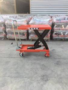 350Kg/500Kg 1 Ton Hydraulische Schaarlift <span class=keywords><strong>Platform</strong></span> Vrachtwagen Lading Laden/Lossen Bestuurbare Wielen 3M Hefhoogte Mini Handvat - Product Image 2