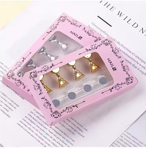 แท่นโชว์เล็บอะคริลิคแม่เหล็กทรงสี่เหลี่ยมผืนผ้า ชุดอุปกรณ์ฝึกทำเล็บ - Product Image 1