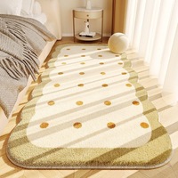 Taille personnalisée en peluche antidérapant lavable salon chambre à coucher tapis de chevet tapis de sol décor à la maison fabriqué à la machine